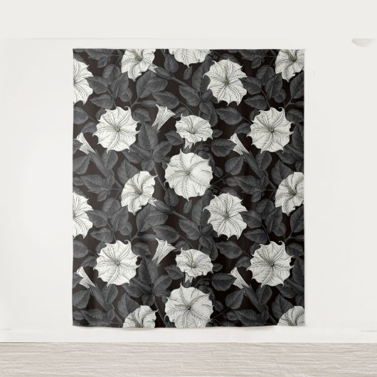 Moonblumen Wandteppich (Vorderseite)