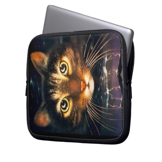 MoonCat Laptopschutzhülle (Vorderseite Links)