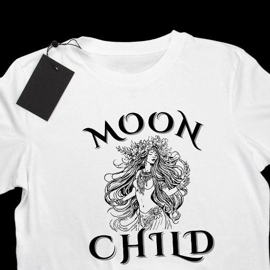 MoonChild Bloral Crown Divine Feminine T-Shirt