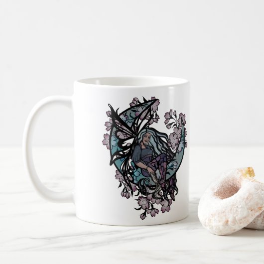 MoonChild Fairy Fairies Moon Kindergoddess Moon Kaffeetasse (Mit Donut)