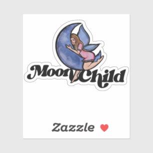 MoonChild Fairy Lila Moon Child Fee Aufkleber
