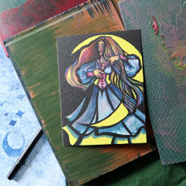 MoonChild Goddess Art Moon Goddesses Moon Child Postkarte