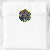 MoonChild Goddess Art Moon Goddesses Moon Child Runder Aufkleber (Tasche)