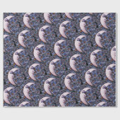 MoonChild Moon Goddess Art Moon Kind Lila Geschenkpapier (Flach)