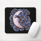 MoonChild Moon Goddess Art Moon Kind Lila Mousepad (Mit Mouse)