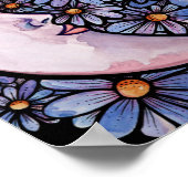 MoonChild Moon Goddess Art Moon Kind Lila Poster (Ecke)