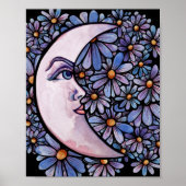 MoonChild Moon Goddess Art Moon Kind Lila Poster (Vorne)