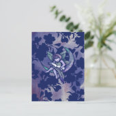 MoonChild Reading Fee Wasserfarbe Kunst Postkarte (Stehend Vorderseite)