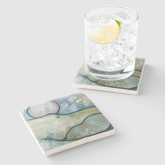 MoonChild Steinuntersetzer (Seitenansicht)