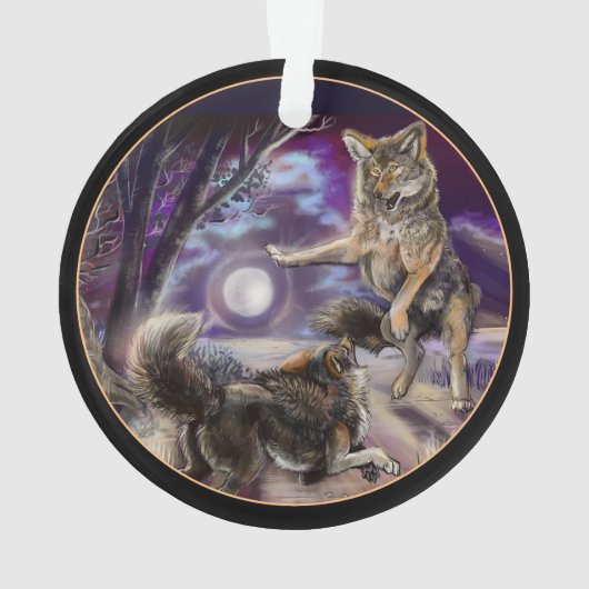 Moondancer Coyotes Ornament (Rückseite)