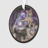 Moondancer Coyotes Ornament (Vorderseite)