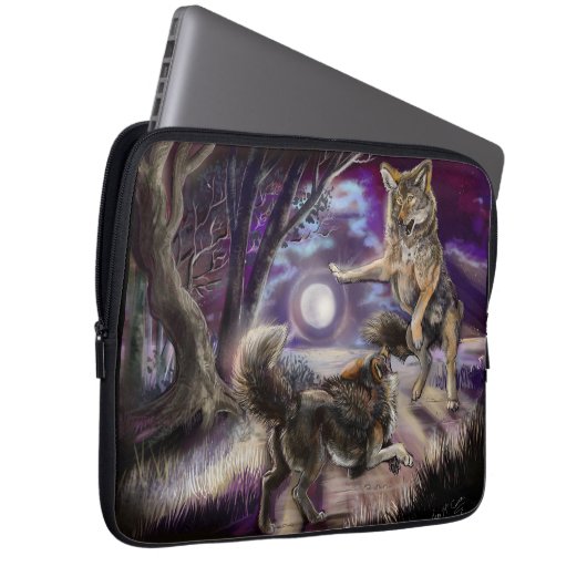 Moondancers Coyotes Laptopschutzhülle (Vorne Rechts)