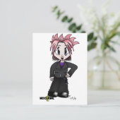 Moondial Rebel Tattoo Postkarte (Stehend Vorderseite)