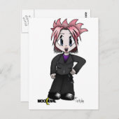 Moondial Rebel Tattoo Postkarte (Vorne/Hinten)