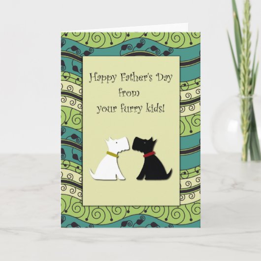.:: MoonDreams::. Glückliche der Vatertags-Hunde Karte (Vorderseite)
