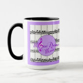 MoonDreams Music Black Ringer Tasse (Links)