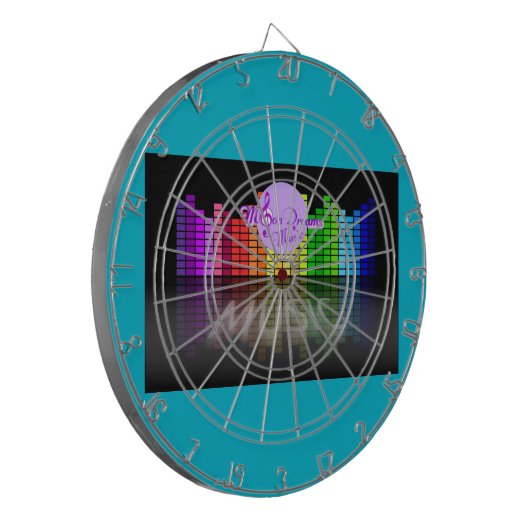 MoonDreams Music Equalizer Metal Cage Dartboard 2 Dartscheibe (Vorderseite Links)