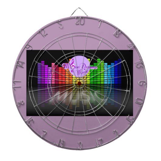 MoonDreams Music Equalizer Metal Cage Dartboard Dartscheibe (vorne)