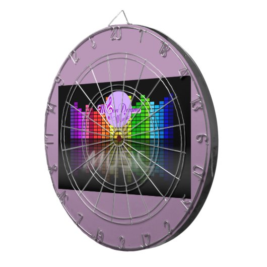 MoonDreams Music Equalizer Metal Cage Dartboard Dartscheibe (Vorderseite rechts)