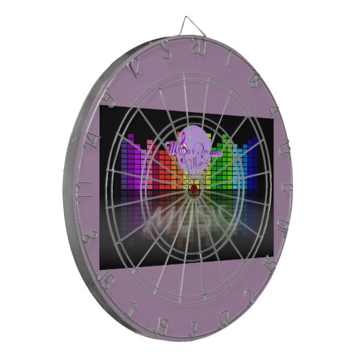 MoonDreams Music Equalizer Metal Cage Dartboard Dartscheibe (Vorderseite Links)