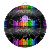 MoonDreams Music Equalizer Metal Cage Dartboard Dartscheibe (vorne)