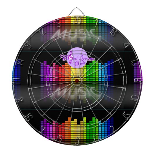 MoonDreams Music Equalizer Metal Cage Dartboard Dartscheibe (vorne)