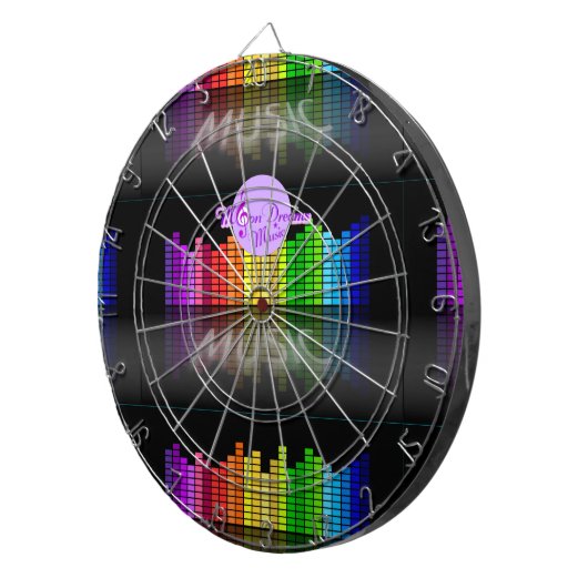 MoonDreams Music Equalizer Metal Cage Dartboard Dartscheibe (Vorderseite rechts)