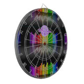 MoonDreams Music Equalizer Metal Cage Dartboard Dartscheibe (Vorderseite Links)