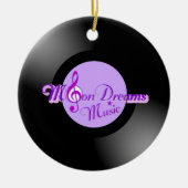 MoonDreams Music Record Circle Ornament (Vorne)