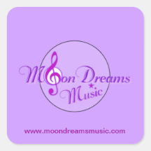 MoonDreams Music Stickers - Blatt von 20