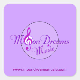 MoonDreams Music Stickers - Blatt von 20