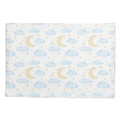 Moonenstars und Wolkenmuster Kissenbezug (Rückseite)