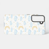 Moonenstars und Wolkenmuster Samsung Galaxy Hülle (Rückseite (Horizontal))