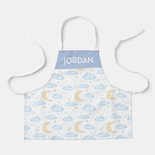 Moonenstars und Wolkenmuster Schürze (Vorderseite)