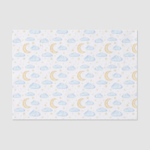 Moonenstars und Wolkenmuster Seidenpapier