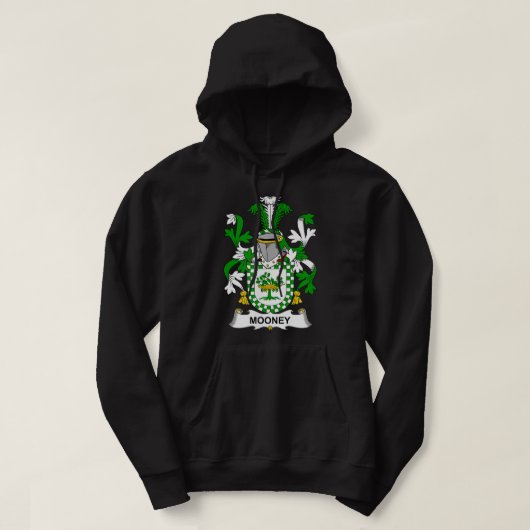 Mooney Coat of Arms Family Crest Hoodie (Design vorne)