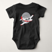 Mooney Flugzeug-Babybodysuit Baby Strampler (Rückseite)