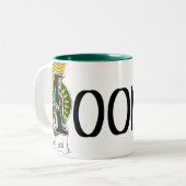 Mooney keltische Drache-Tasse Zweifarbige Tasse (Vorderseite Links)