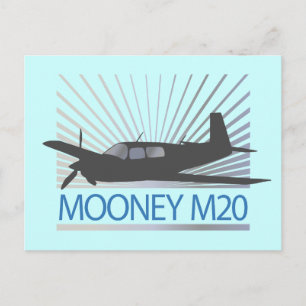 Mooney M20 Aviation Postkarte