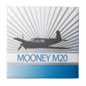 Mooney M20 Luftfahrzeuge Fliese (Vorderseite)