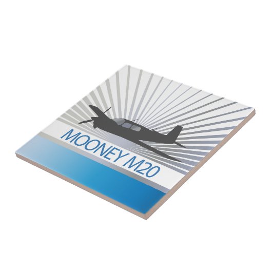 Mooney M20 Luftfahrzeuge Fliese (Seite)