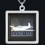 Mooney M20 Luftfahrzeuge Versilberte Kette<br><div class="desc">Klassische Vintage Flugzeuggrafik - Mooney M20 - macht großartige Geschenke für Studentenpiloten, Fluglehrer, Privatpiloten, Flugzeugbesitzer und alle, die die Liebe der Luftfahrt betreiben. Pilot, Flugzeug & Luftfahrt Liebhaber Geschenke & Shirts. Die Mooney M20 ist eine Familie von mit Kolben betriebenen, propellergetriebenen General Aviation-Flugzeugen, die alle über eine Low-Flügel- und Dreiradausrüstung...</div>