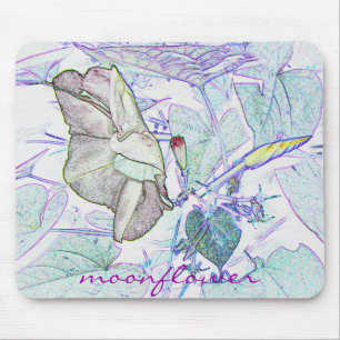 Moonflower "drawing mousepad