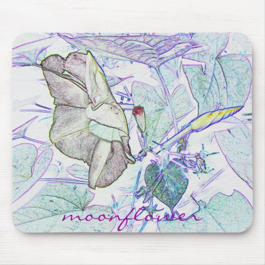 Moonflower "drawing mousepad (Vorne)