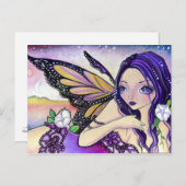 MoonFlower Night - Postkarte (Vorne/Hinten)