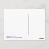 MoonFlower Night - Postkarte (Rückseite)