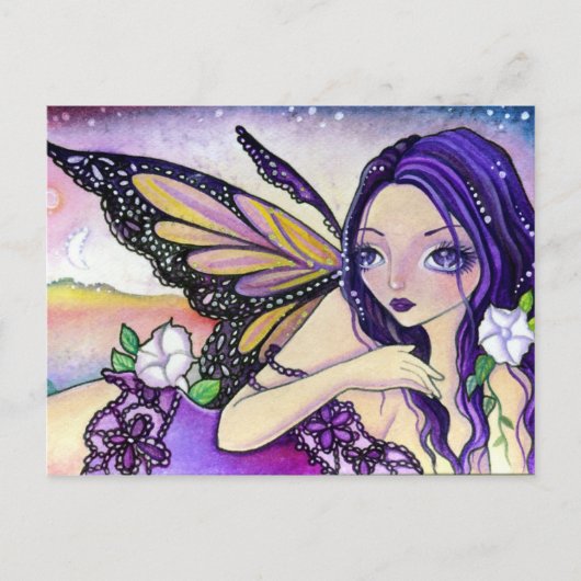 MoonFlower Night - Postkarte (Vorderseite)