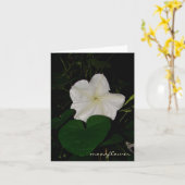 moonflower notecard karte (Gelbe Blume)