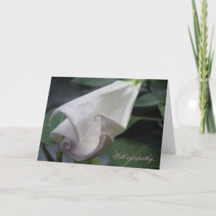 Moonflower Sympathy Card Karte