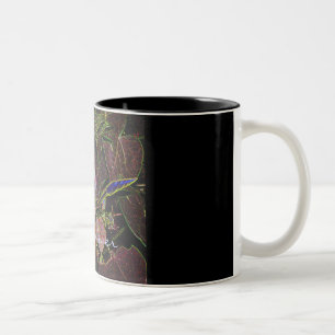 Moonflower Tassen-Schwarzes Zweifarbige Tasse